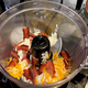 Cheese and bacon ice cream in progress